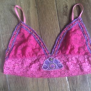 Intimately Free People Beaded Lace Bralette